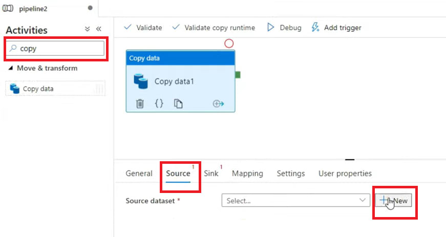 REST API to Azure - Copy Data Function